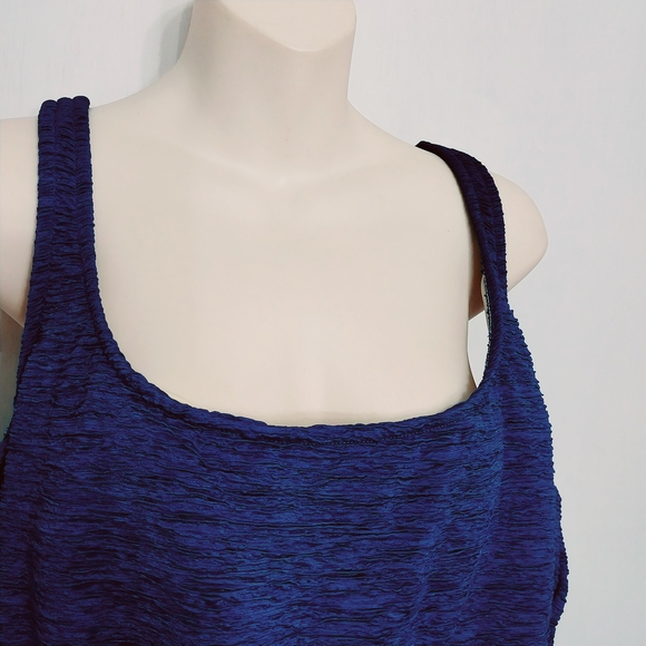 🔵BOGO FREE🔵 NWT Swim & Sweat Blue One Piece Swim Suit SZ 26W - Picture 2 of 7